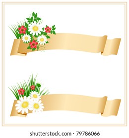 Floral banners
