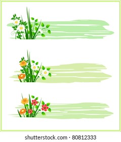 Floral banners
