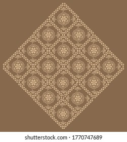 Floral baroque ornaments Design template