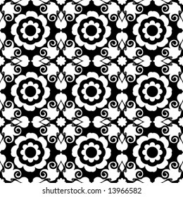 floral baroque pattern