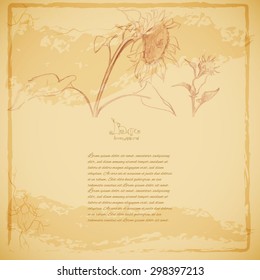 Floral batik background
