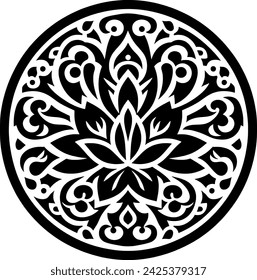 Floral batik balls that form a unique, simple and attractive design