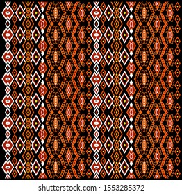 Floral Batik Ornament Seamless - Vector Template