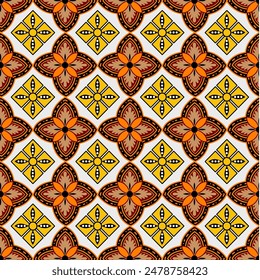 floral batik and pattern ornaments for background design and fabric design. beautiful and elegant