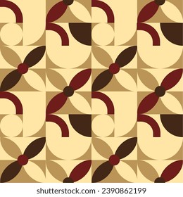 Blumenbatik nahtlose Vektormuster. Moderne Formen und Farben. Endloser Stoffdruck. Minimalistische Geometrie.