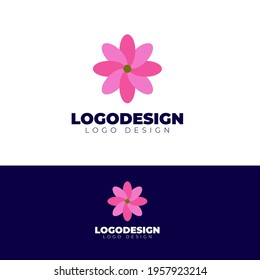 Floral beauty logo design modern logotype vector template