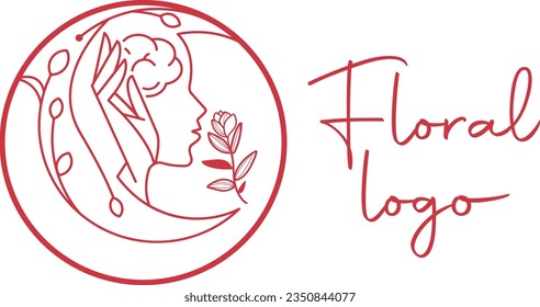 Floral Beauty logo design vector art graphics