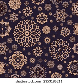 Floral beauty seamless pattern abstract