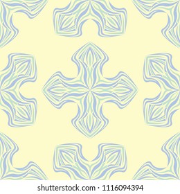 Floral beige colored seamless background. For wallpapers and textile