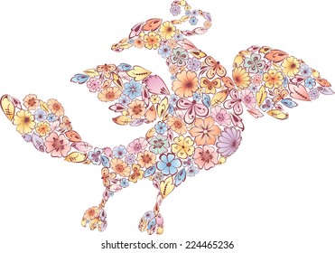 floral bird