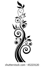 Floral black tree