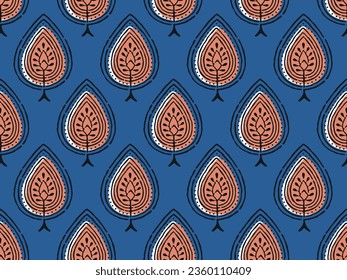 FLORAL BLOCK ALL OVER PRINT SEAMLESS PATTERN VECTOR ILLUSTRATION DESIGN