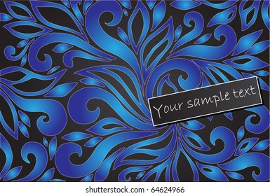   floral blue background