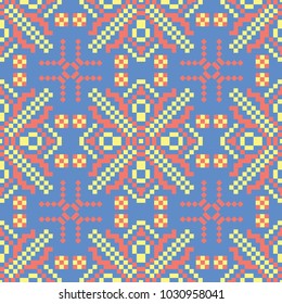 Floral blue seamless pattern. Colored flower background for wallpapers, textile and fabrics