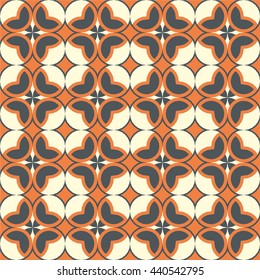 Floral Boho Arabic Byzantium  seamless pattern with tribal aztec afrika ornament. Abstract vector wallpaper in ethno syle.