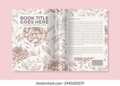 floral book cover vector 10