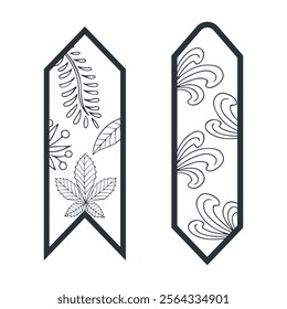Floral bookmark laser cut collection