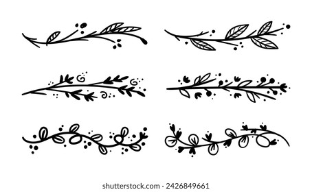 Floral border art ornate illustration	