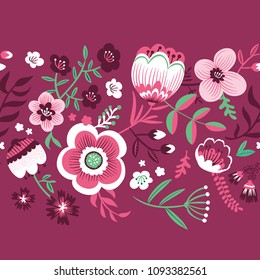 Floral border background
