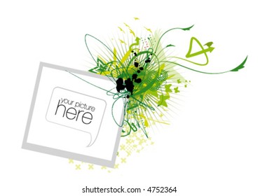 Floral Border Background