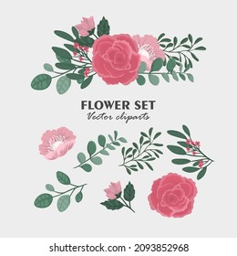 Floral border background - pink flower border