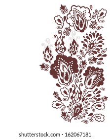 Floral border composition