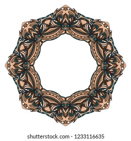 Floral border design elements. Wedding invitation, thank you card, save card, baby shower. Vector illustration