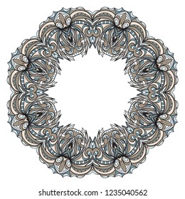 Floral border design elements. Wedding invitation, thank you card, save card, baby shower. Vector illustration