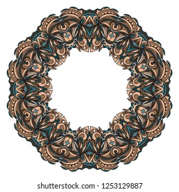 Floral border design elements. Wedding invitation, thank you card, save card, baby shower. Vector illustration