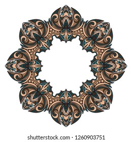 Floral border design elements. Wedding invitation, thank you card, save card, baby shower. Vector illustration