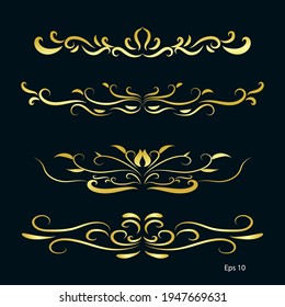 floral border frame and decoration. Vector illustration
