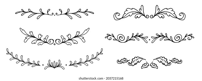 floraler Rahmen für Textset-Vektorelemente