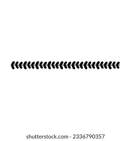 Icono de forma de diseño de marco de línea de borde floral para elemento doodle vintage decorativo para diseño en ilustración vectorial
