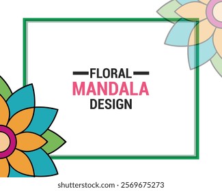 Floral border mandala set vector, Decorative flower mandala border vector silhouette, Border Mandala vector set, Creative Mandala vector isolated