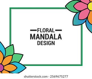 Floral border mandala set vector, Decorative flower mandala border vector silhouette, Border Mandala vector set, Creative Mandala vector isolated