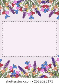 Floral border on a plain background.