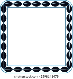 floral border photo frame design