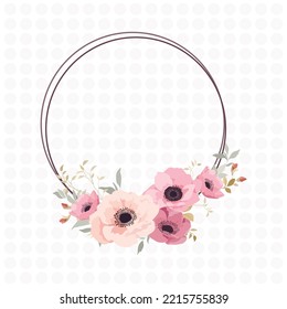 Floral border templates elegant geometric shapes botanical decor
