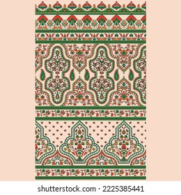floral border you can make easily print home dacuration shawl