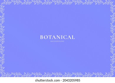floral botanical background with floral frame for wedding