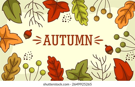 Floral and botanical background vector illustration