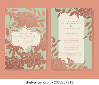 Floral Botanical Invitation Design Template