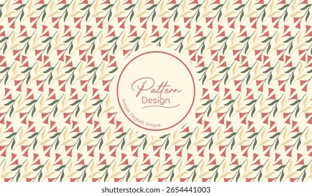 Design de padrão sem emenda botânica floral