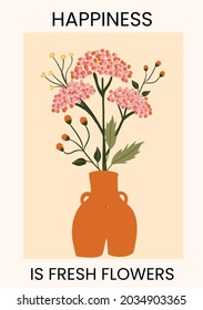 Floral bouquet illustration with an inspirational saying. Perfect for wall art, postcards, greeting card etc