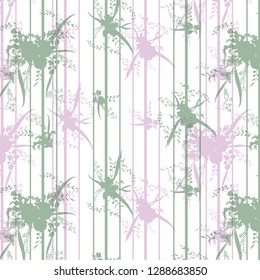 Floral bouquet pattern with small flowers and leaves