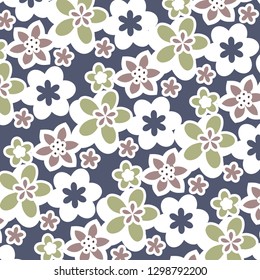 Floral bouquet  pattern with small flowers 