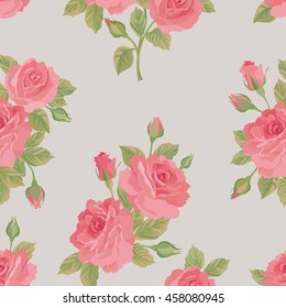 Floral bouquet seamless pattern