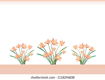 Floral bouquet summer decorative collection for greeting card nature design.