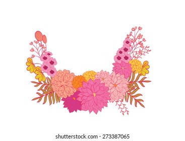 floral bouquet vector