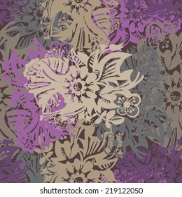 Floral bouquet. Vector background 